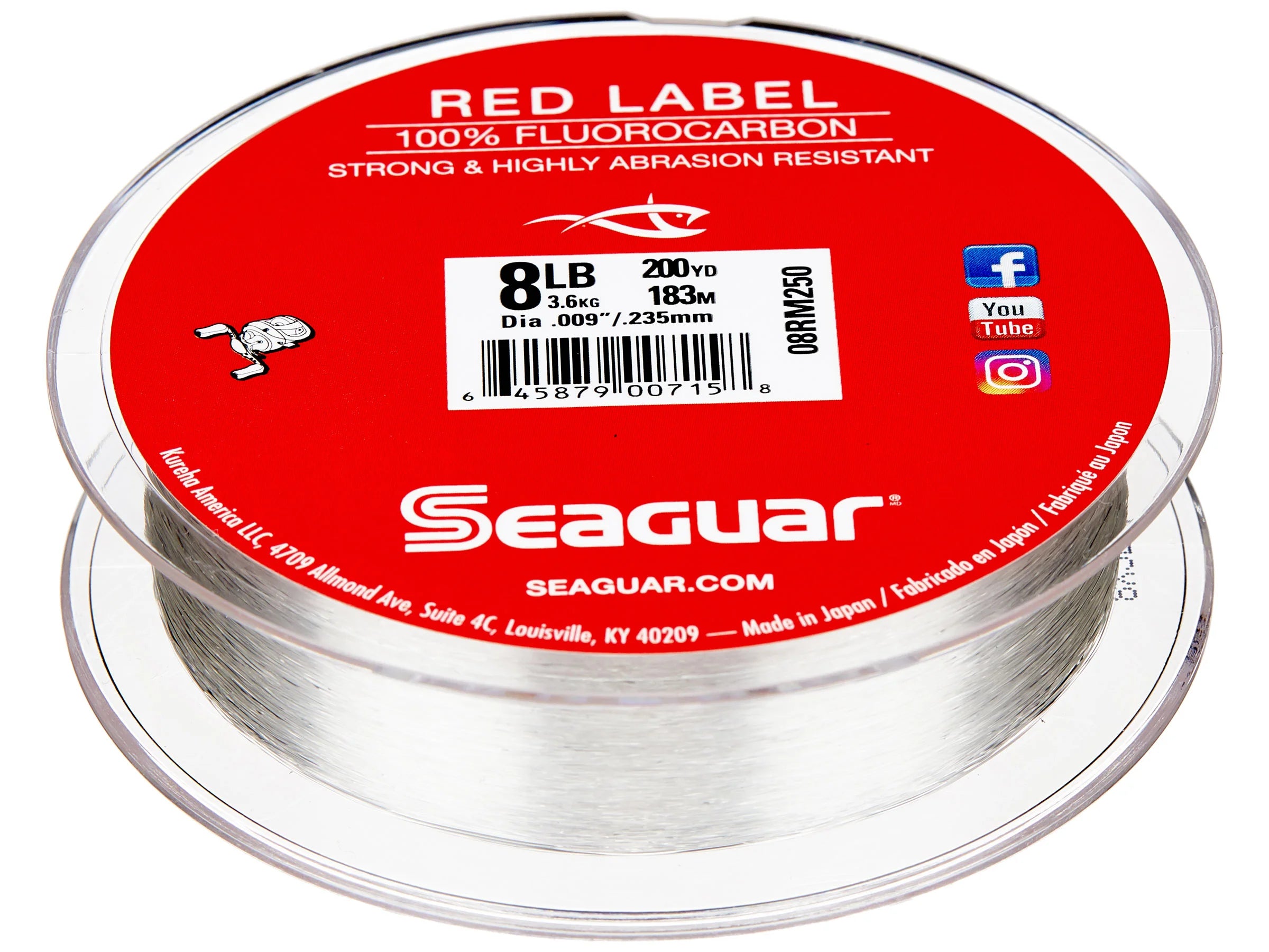 Seaguar Red Label 100% Fluorocarbon 200yds - Discount Fishing Tackle
