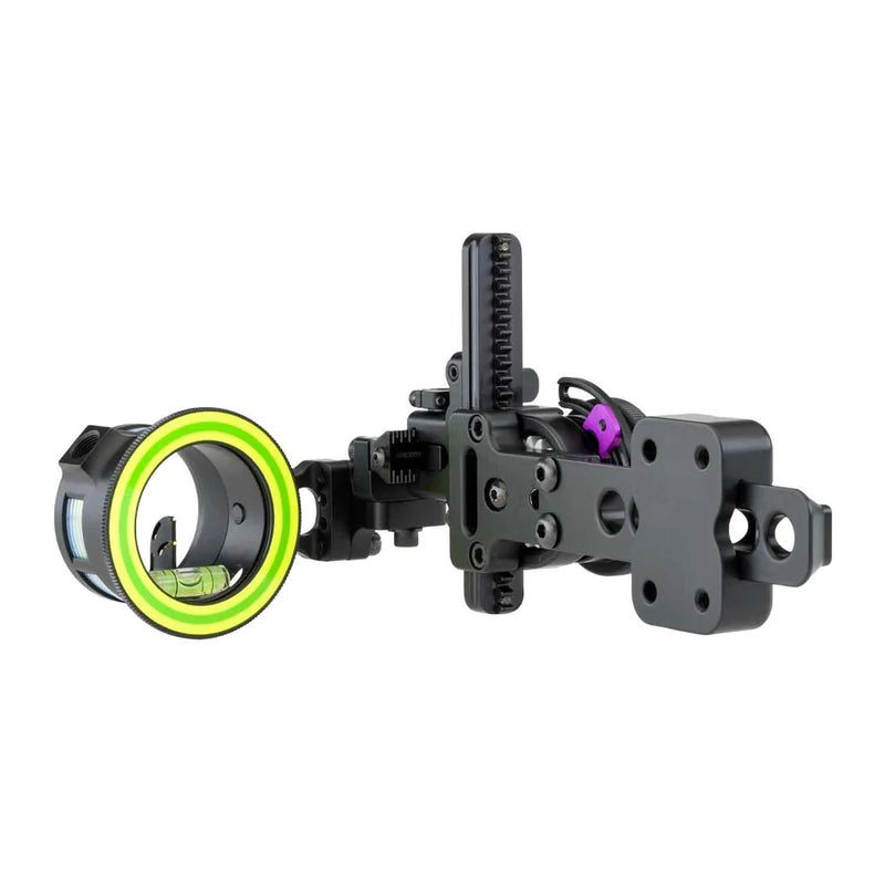 Spot Hogg Boonie lightweight archery sight with micro-adjustable axis and silent adjustments.