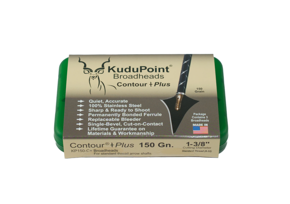 Kudu Point Broadheads Contour Plus w/Bleeder