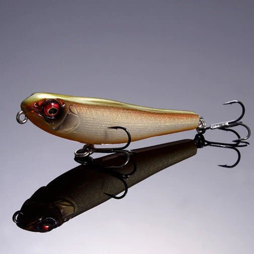 Megabass Coayu Slide Sinker featuring a minnow shape and realistic design, ideal for slow-sinking presentations to attract fish.