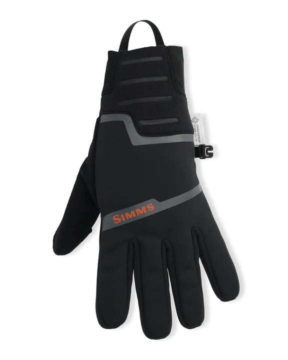  Simms Windstopper Flex Fishing Glove featuring a windproof design, flexible fit, and enhanced grip, ideal for providing warmth and dexterity during cold-weather fishing adventures.