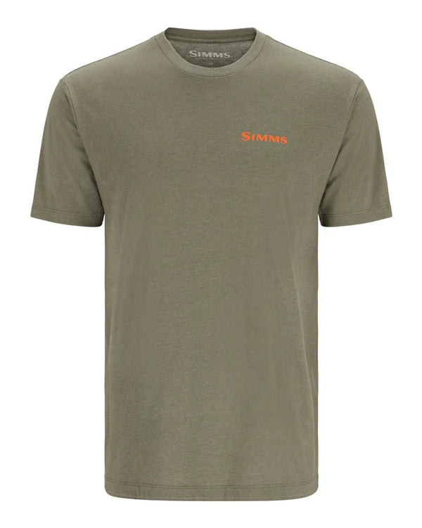 Simms Men's Bass Outline T-ShirtJOOTTIMilitary Heather