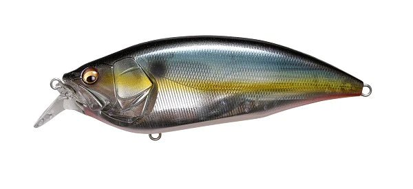 Megabass Big-M 2.0 crankbait showcasing its distinctive design and bright color patterns, ideal for effective freshwater fishing.