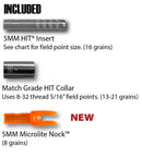 Easton 5.0 5mm Match Grade Hit Insert - With CollarJOOTTI300