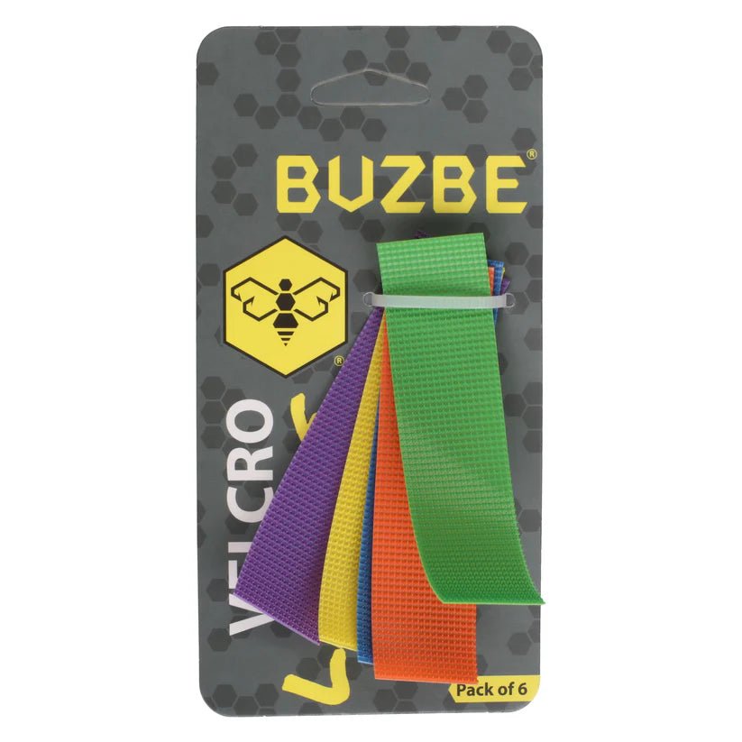 BUZBE Velcro Labels - Pack of 6 - Large
