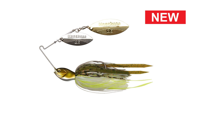 Megabass SV-3 Double Willow Spinnerbait showcasing its unique design and advanced features for competitive fishing