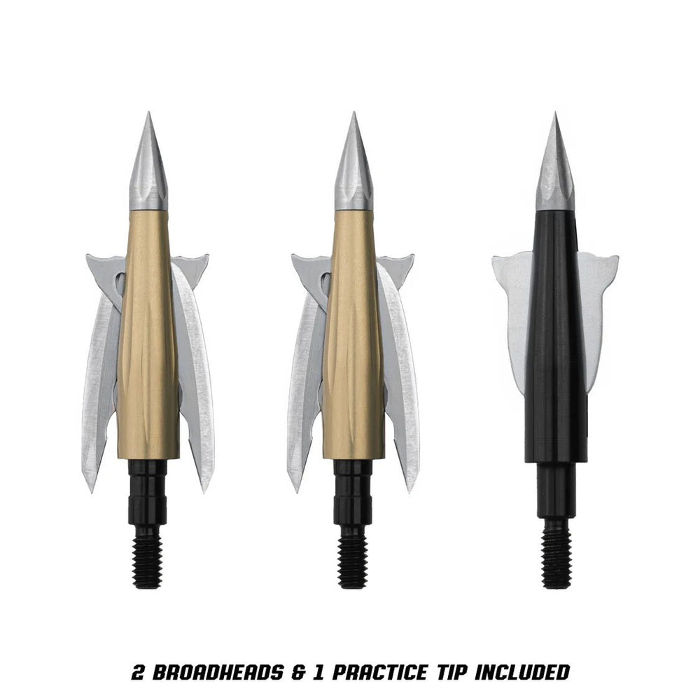 Bomar archery Beast Broadheads 2 PACK + PRACTICE TIP