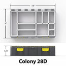 BUZBE Colony 28D (Deep) Modular Tackle BoxJOOTTI