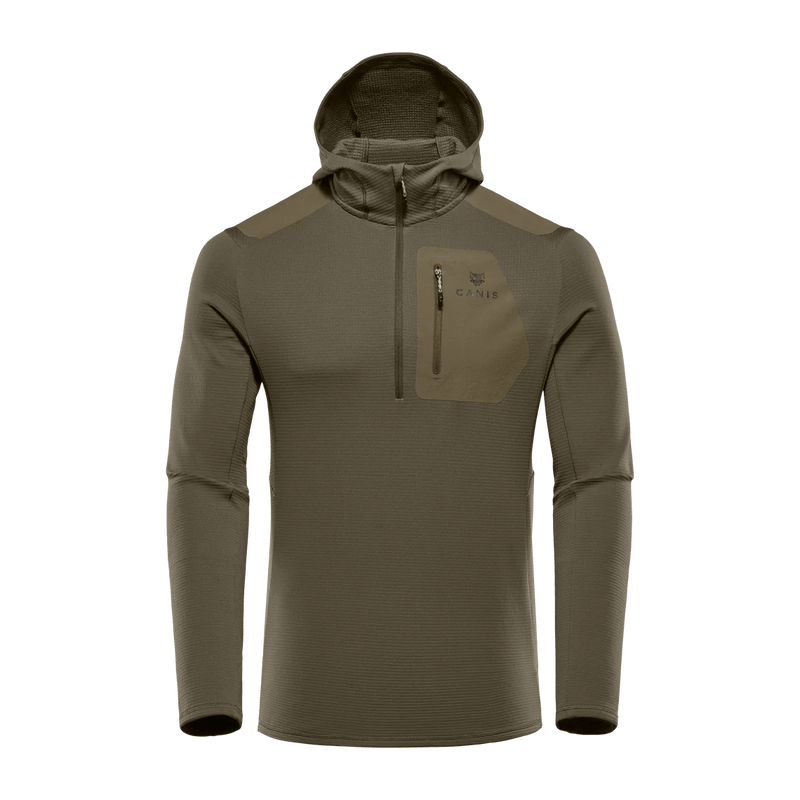 Canis Chamois Fleece Hooded Half - ZipJOOTTIBeech