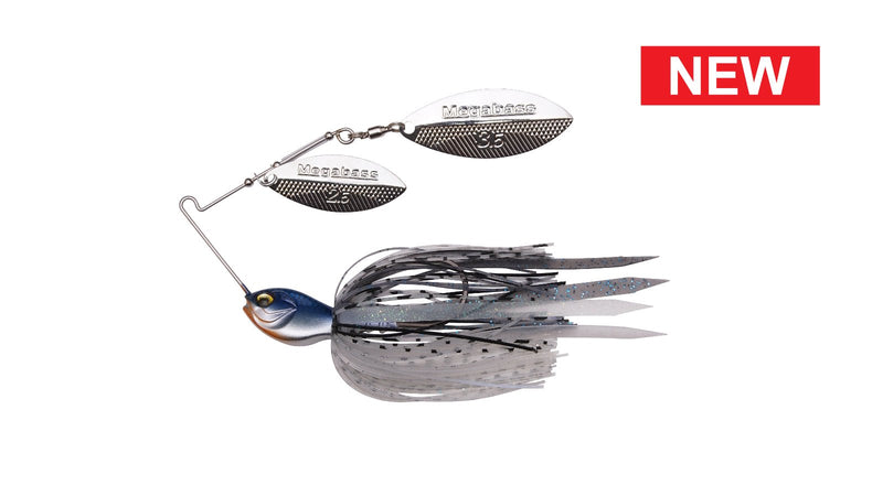 Megabass SV-3 Double Willow Spinnerbait showcasing its unique design and advanced features for competitive fishing