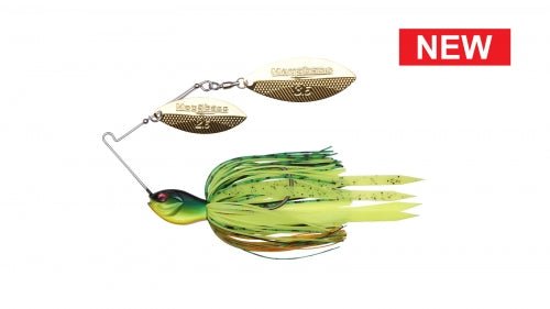 Megabass SV-3 Double Willow Spinnerbait showcasing its unique design and advanced features for competitive fishing