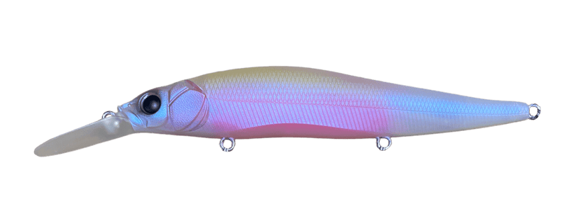 Megabass Vision 110+1 Suspending Jerkbait highlighting its sleek design and suspending action for effective fish attraction.