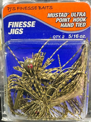 PJ’s Finesse Jig – Hand-Tied with Mustad Ultra Point Hook (2 Pack)