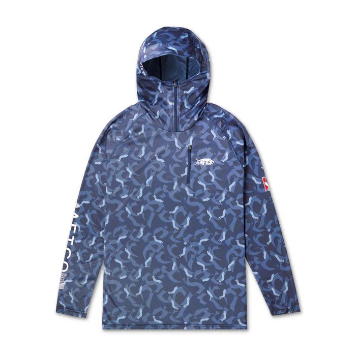 Aftco Jason Christie Hooded LS Performance ShirtJOOTTINavy Camo