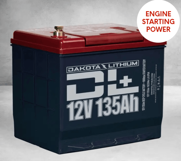 Dakota 12V 135AH DUAL PURPOSE 1000CCA STARTER BATTERY PLUS DEEP CYCLE PERFORMANCE