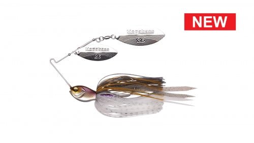 Megabass SV-3 Double Willow Spinnerbait showcasing its unique design and advanced features for competitive fishing