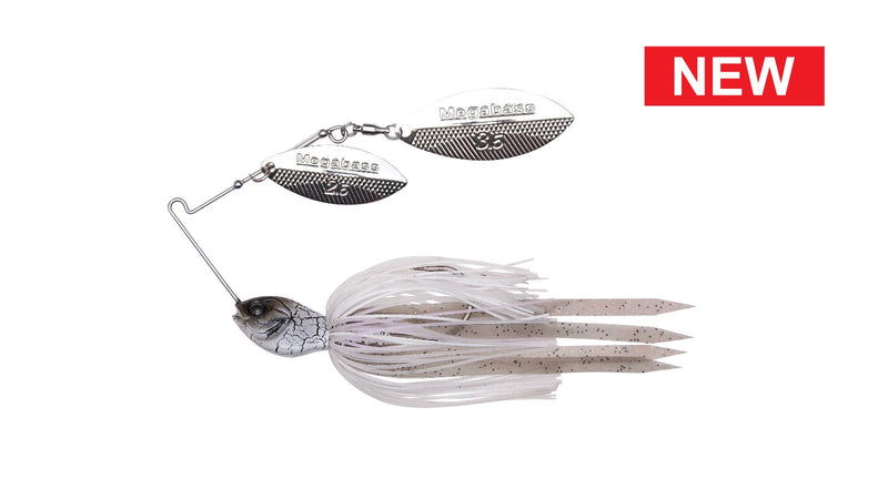 Megabass SV-3 Double Willow Spinnerbait showcasing its unique design and advanced features for competitive fishing