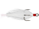 Gamakatsu Black Feathered Treble Hook 2pkJOOTTIWhite/White