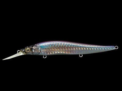 Megabass Vision 110+1 Suspending Jerkbait highlighting its sleek design and suspending action for effective fish attraction.