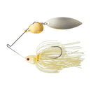 BOOYAH Covert Series 1/2 oz Bone tandem nickel willow and gold Colorado spinnerbait