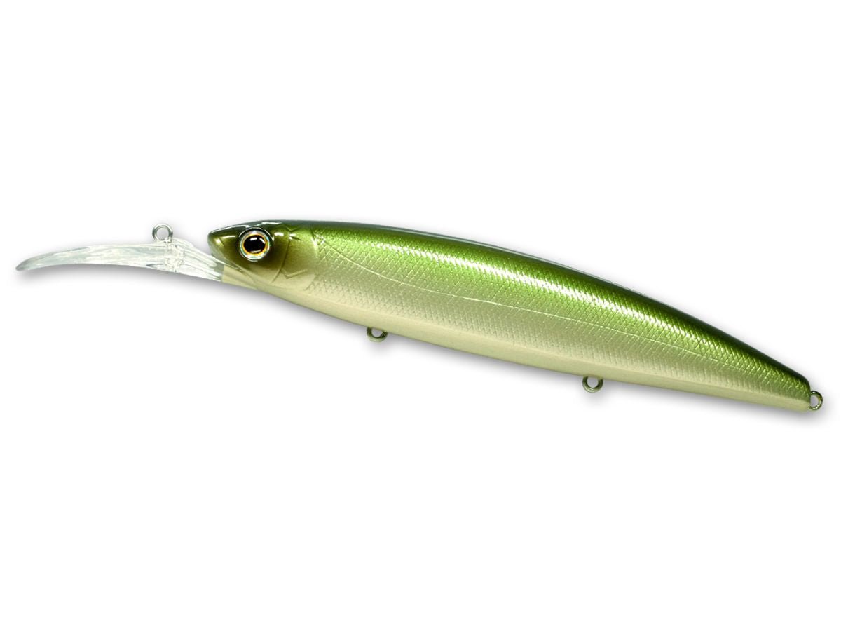 deps fishing lures Balisong Minnow Longbill 130 (SF) Jerkbait #23 Grass Belly Shiner Color:Flashing Shad Berkley Tracer Braid, Spiderwire Rooster time attraction that gets