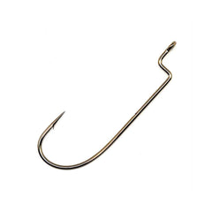 Gamakatsu Offset Shank O'Shaughnessy Bend Worm Hook - Black 25pk