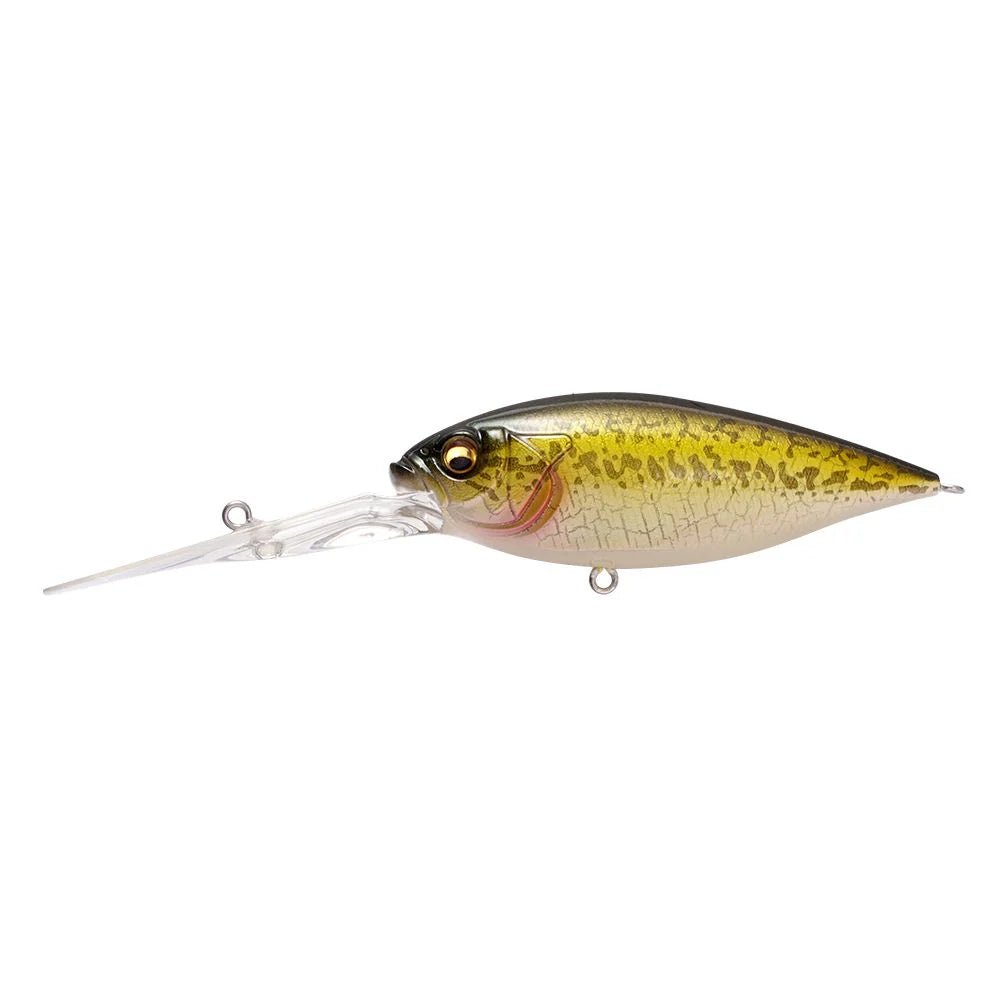 deep six fishing lure Megabass Deep-Six Crankbait, Hakusei Glitter Bass