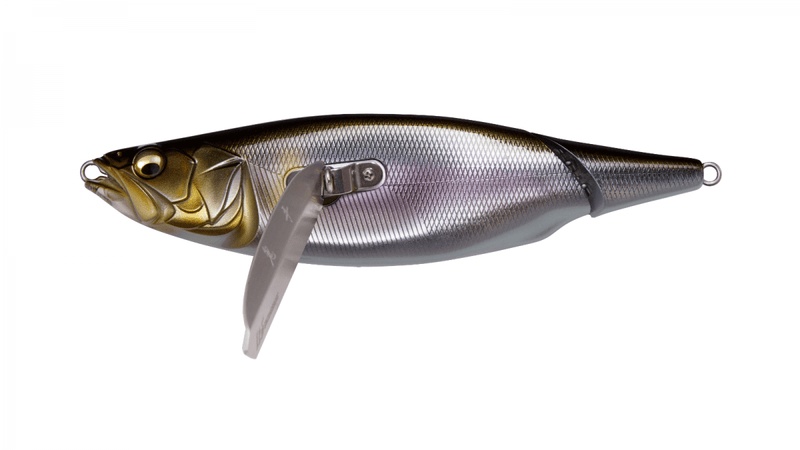 Megabass I-WING 135 showcasing its sleek profile and vibrant colors, ideal for effective topwater fishing presentations.