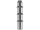 Queen Tackle silver Line Through Tungsten Nail Weight with ribbed profile