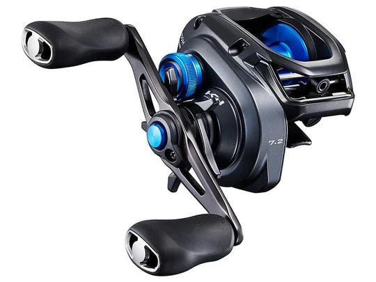 Shimano SLX 150 XT Casting Reel showcasing its sleek design and ergonomic features for optimal fishing performance.