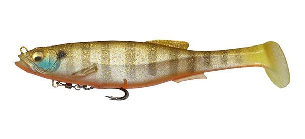 MegaBass MAGDRAFT swimbait showcasing its realistic profile and vibrant colors