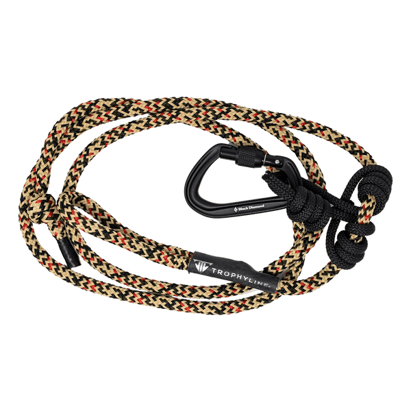 TrophyLine TechCore Rope with Oval Screwgate Carabiner