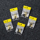 Nako 200% Sensitive Tungsten Ball Jig Heads Damiki Rig Jig Heads | No Chip Black | 5 PackJOOTTI3/16