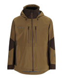 Simms men's ProDry fishing jacket in Driftwood, front view