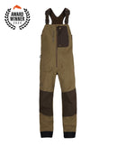 Simms men's ProDry fishing bib in Driftwood, front view