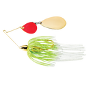 War Eagle Screamin' Eagle Gold Frame Tandem Indiana Spinnerbait, White Chartreuse RK, 1/2 oz