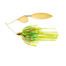 War Eagle Screamin' Eagle Gold Frame Tandem Willow Spinnerbait, Firetiger, 3/4 oz