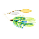 War Eagle Screamin' Eagle Gold Frame Double Willow Spinnerbait, Chartreuse Blue, 1/2 oz