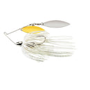 War Eagle Screamin' Eagle Nickel Frame Double Willow Spinnerbait, White Silver, 1/2 oz
