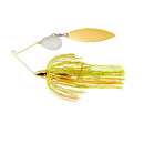War Eagle Screamin' Eagle Gold Frame Tandem Willow Spinnerbait, Sun Perch, 3/4 oz