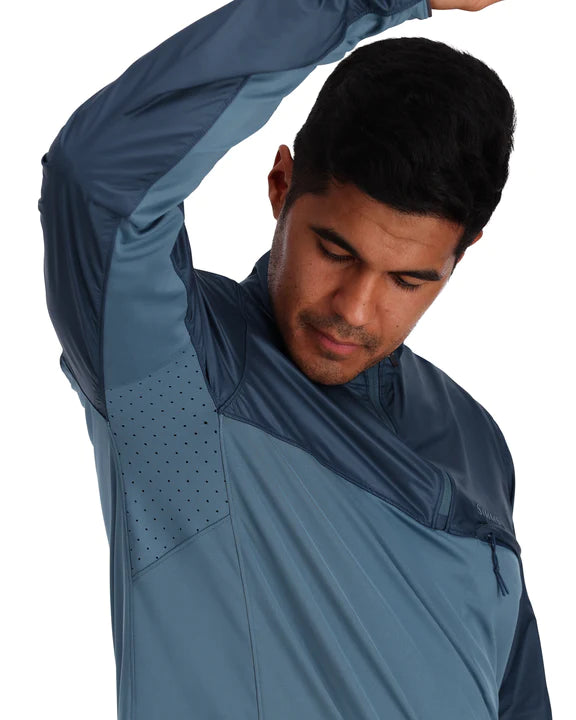 Simms M's SolarFlex® Wind Half Zip Shirt