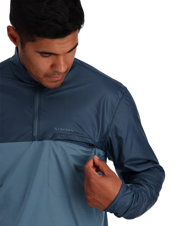 Simms M's SolarFlex® Wind Half Zip Shirt