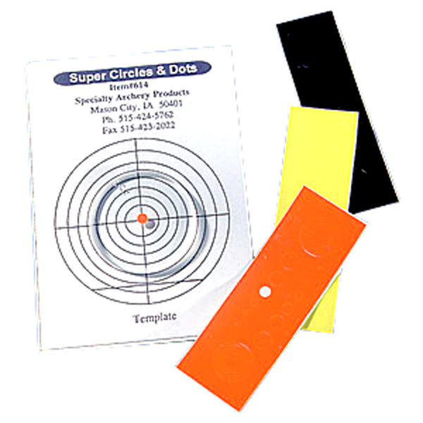 Specialty Archery Circles-dots Black-orange-yellow