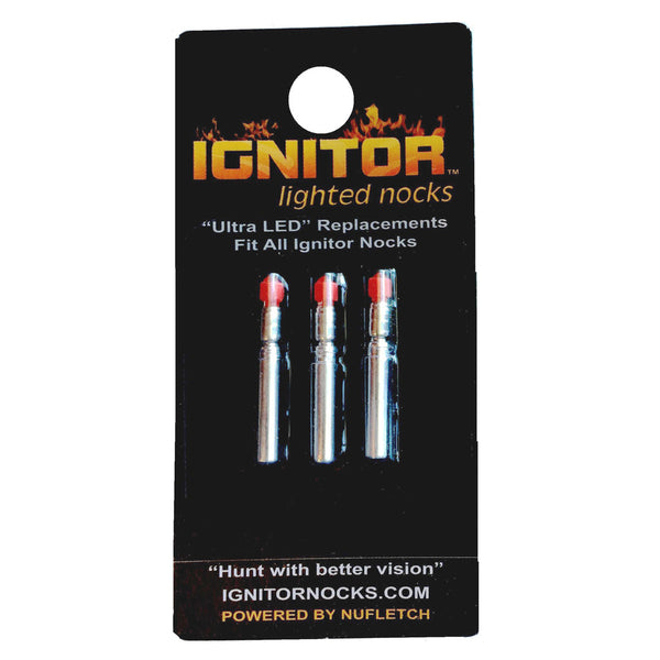 Nufletch Ignitor Nock Replacement Bulbs Red Universal 3 Pk.