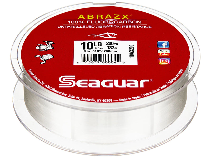 Seaguar Abrazx 100% Fluorocarbon Fishing Line