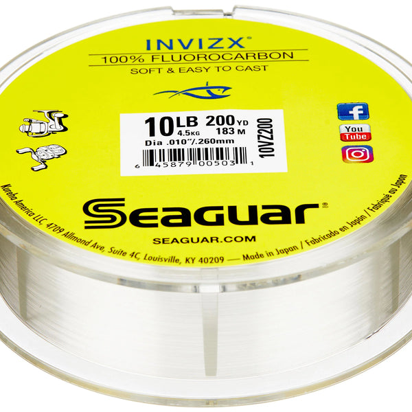 Seaguar Invizx Fluorocarbon Fishing Line - 17lb, 200 Yards