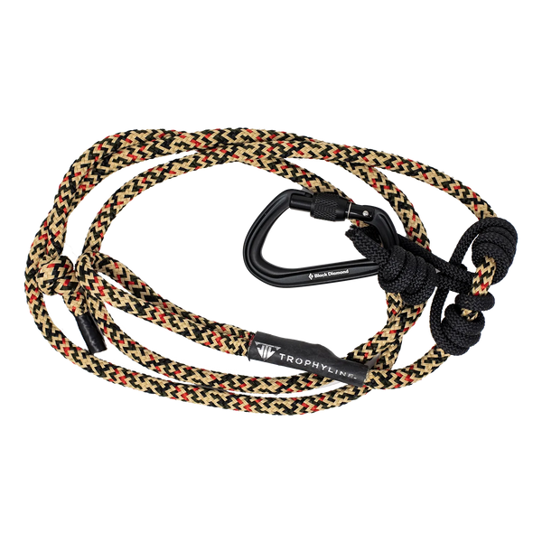 TrophyLine TechCore Rope with Oval Screwgate Carabiner