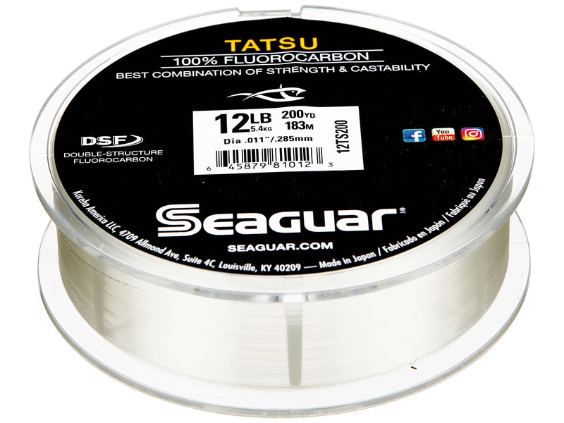 Seaguar Tatsu 100% Fluorocarbon Fishing Line